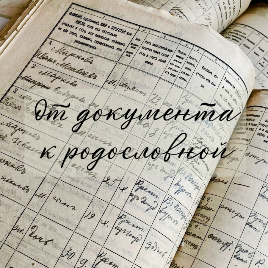 Мастер-класс «От документа к родословной»