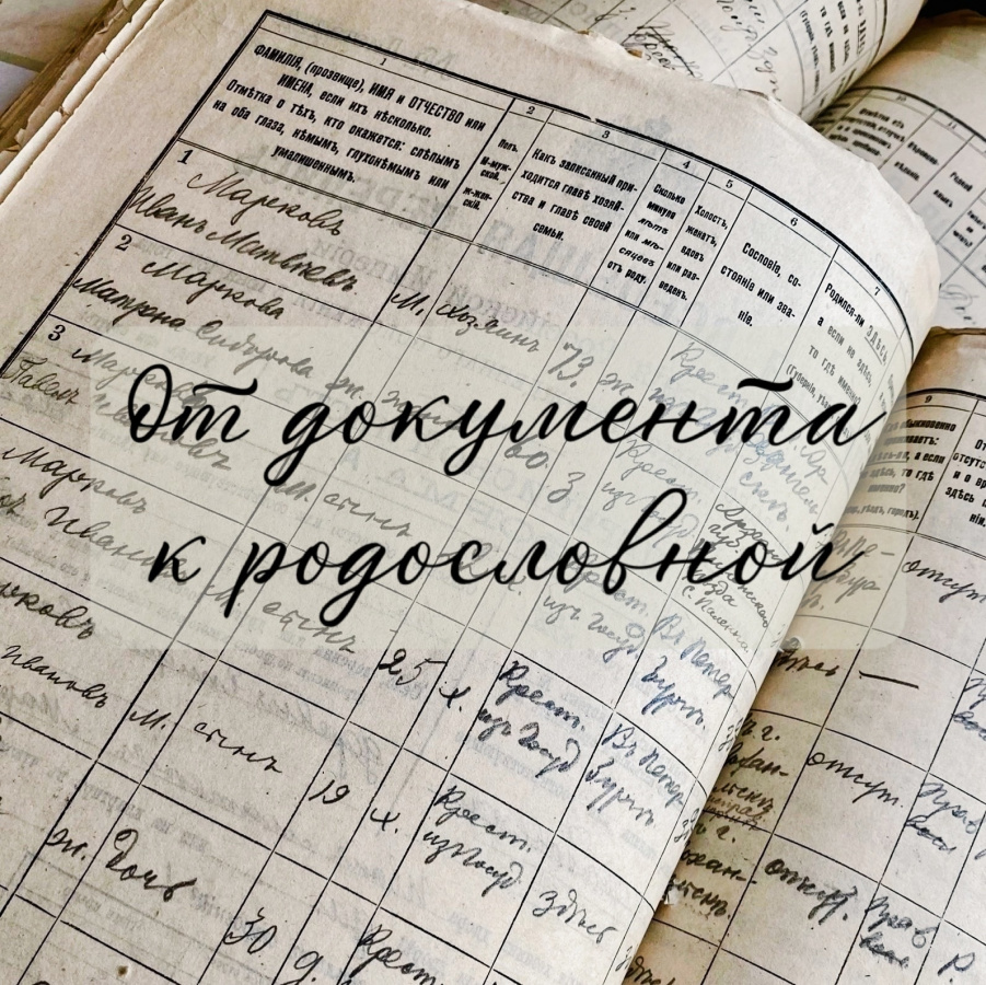 «От документа к родословной»
